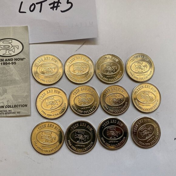 San Francisco 49ers then and now 1994-95 collectable coins 12 of 20 Lot #5 - Picture 2 of 8